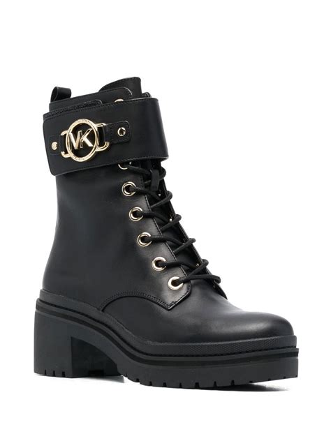 michael kors combat boots|michael kors kara bootie.